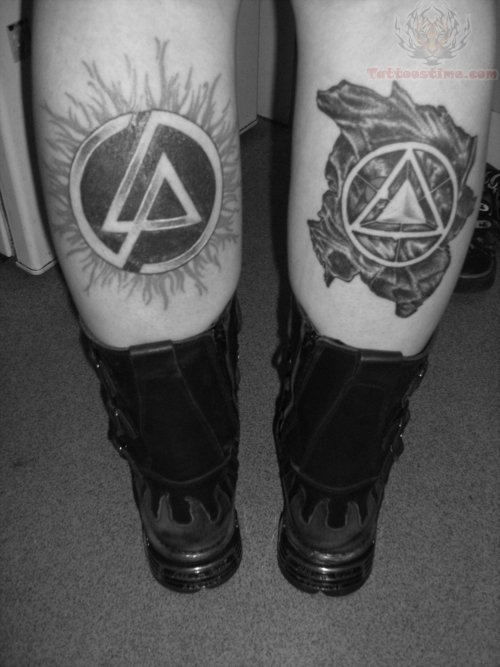 Back Legs Linkin Park Logo Tattoos